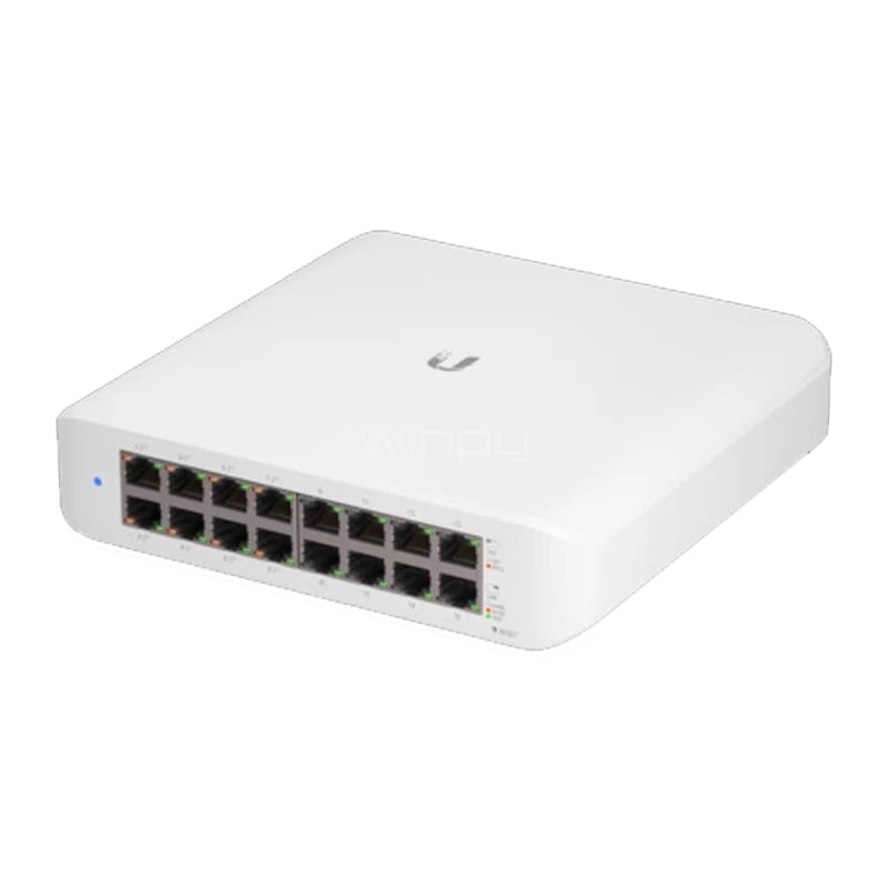 Switch UniFi USW-Lite-16-POE – 16 Puertos GbE, 60W PoE+