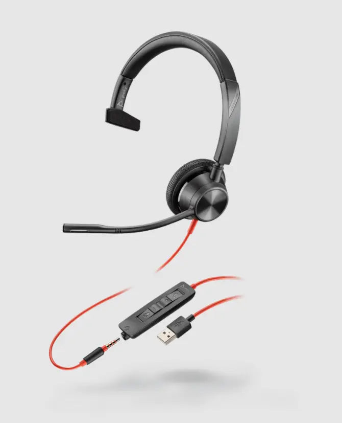 POLY BLACKWIRE 3315 MONO USB - A + JACK 3.5MM - Smarthold