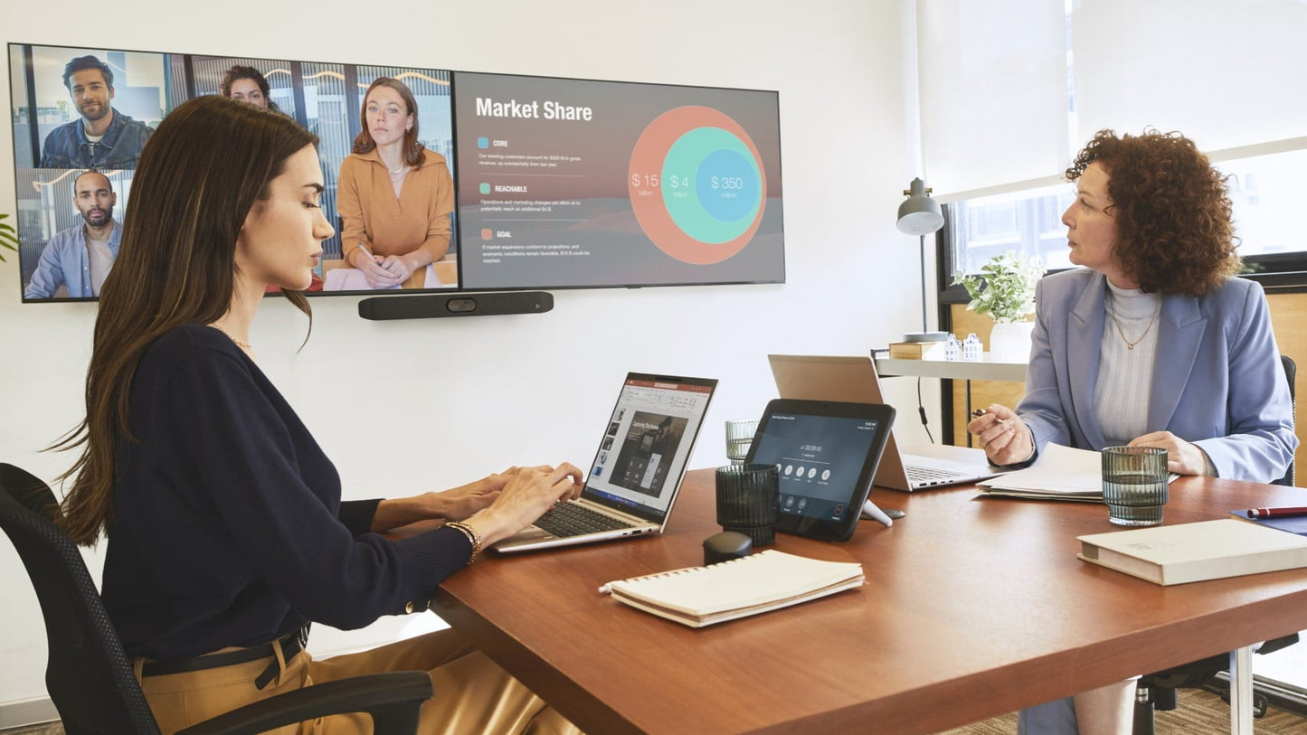 poly studio x32 camara videoconferencia