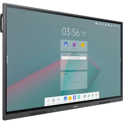 Pizarra Interactiva SAMSUNG FLIP E-Board 65 LH65WADWLGCXZA Certificado EDLA Sin Soporte Vesa -Videoconferencia-camara-audifono-oficina
