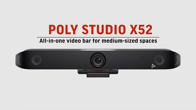 Videoconferencia POLY STUDIO X52 with Poly TC10	