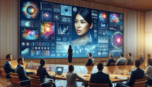 Video wall de múltiples pantallas para sala de control corporativa en Chile