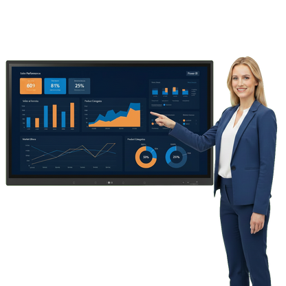 LG CreateBoard 55" Pantalla Interactiva Multitáctil IPS UHD Android 11