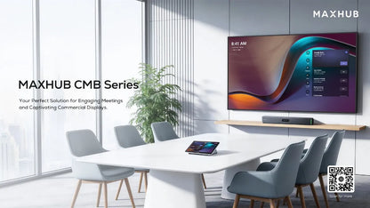 Pantalla Comercial MAXHUB CMB Series – 4K 24/7, 43" a 98", Integración Microsoft Teams Rooms