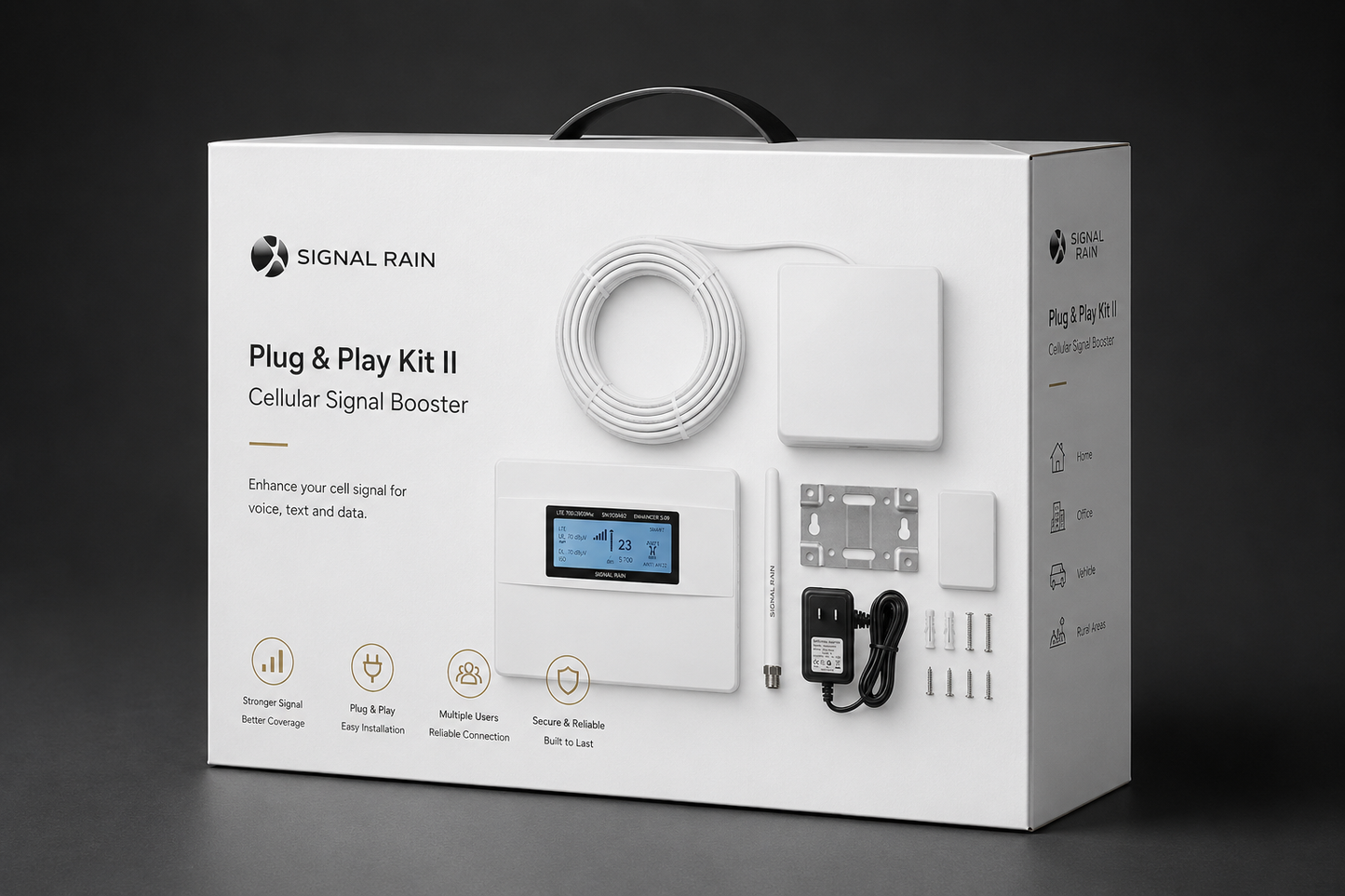 Signal Rain 4G / 5G PRO Kit Repetidor Amplificador Señal Celular ALC