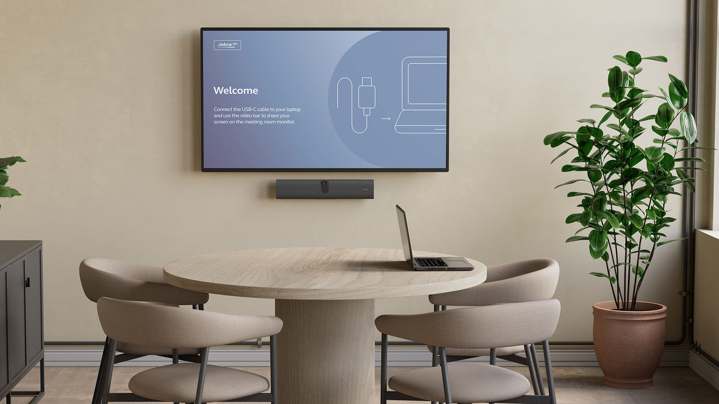 Barra de Video Jabra PanaCast U30 – 1 Cámara 4K, USB-C BYOD, 6 Micrófonos, Campo Visual 132°