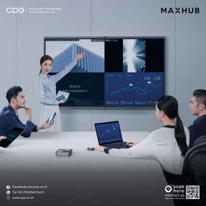 MAXHUB Screen Sharing Box WB05 – Caja de proyección inalámbrica 4K para salas de reuniones profesionales
