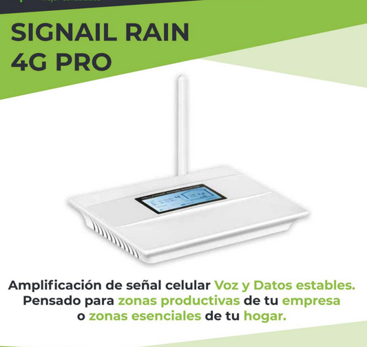 Signal Rain 4G Pro Kit Repetidor Celular