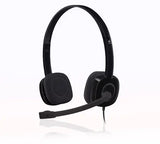 Audífonos Logitech H151 con micrófono y conexión 3,5 mm para oficina