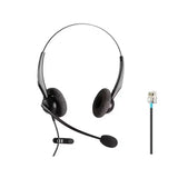 Cintillo telefónico biaural VBET VT2000-NC-D RJ9 con cancelación de ruido