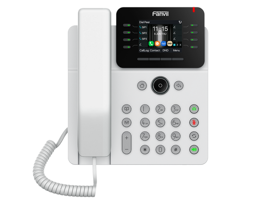 FANVIL V62G teléfono IP SIP pantalla color 2,8 pulgadas, 12 líneas y PoE