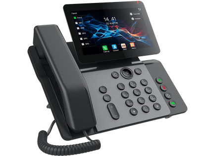 Fanvil V66 teléfono IP pantalla táctil ajustable vista lateral