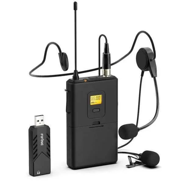 Micrófono inalámbrico lavalier FIFINE K031B para clases y presentaciones