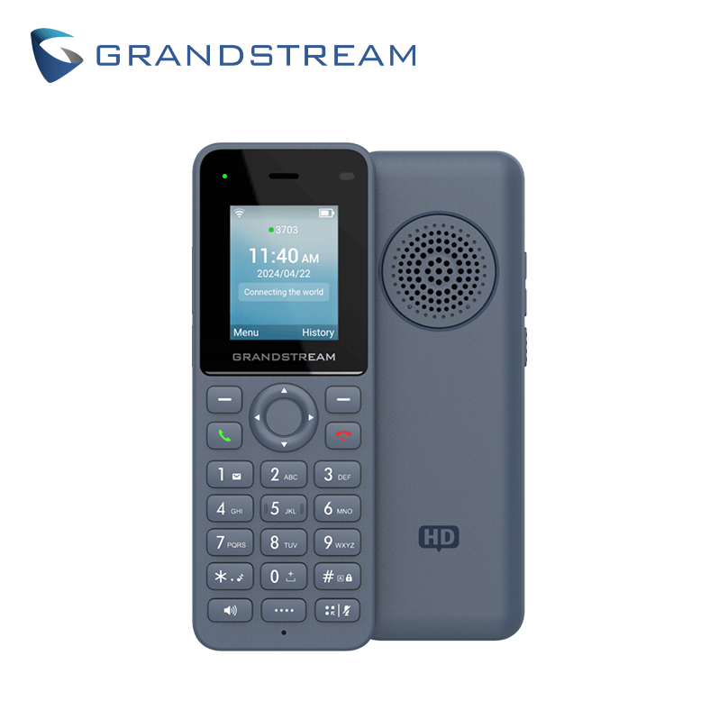 Teléfono IP inalámbrico Grandstream WP816, vista posterior