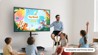 Pantalla interactiva HORION 65K7A 4K de 65 pulgadas, vista del producto