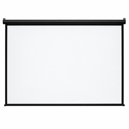 Telón de proyección mural KlipX KPS-302 de 86 pulgadas, formato 4:3, superficie matte white