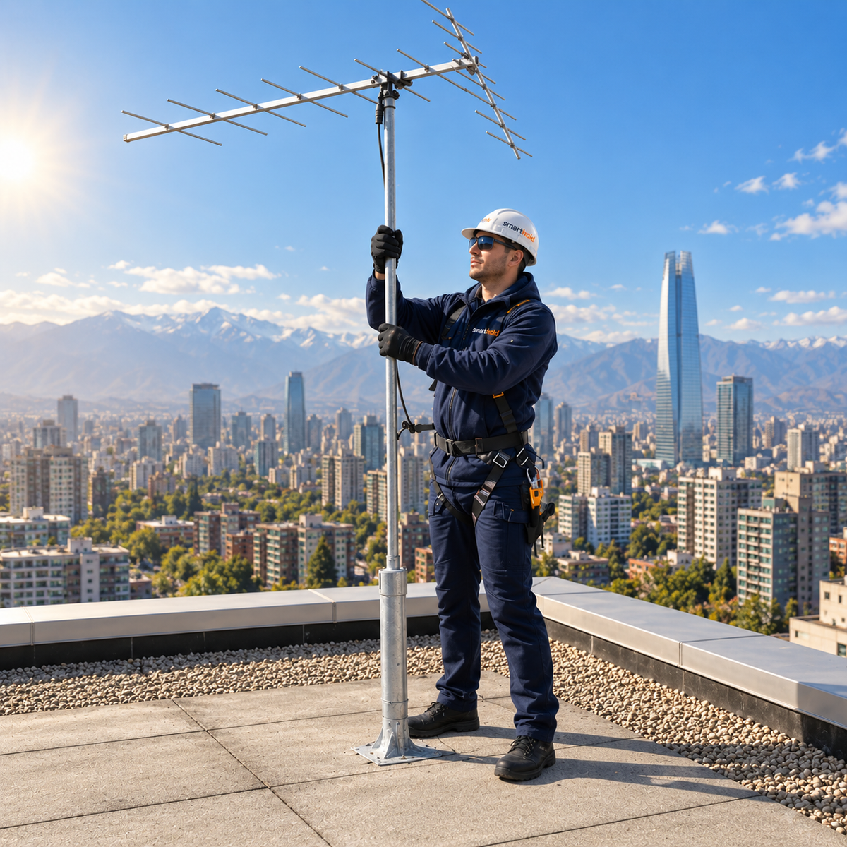 Instalación de repetidor de señal celular en Chile para mejorar la cobertura móvil