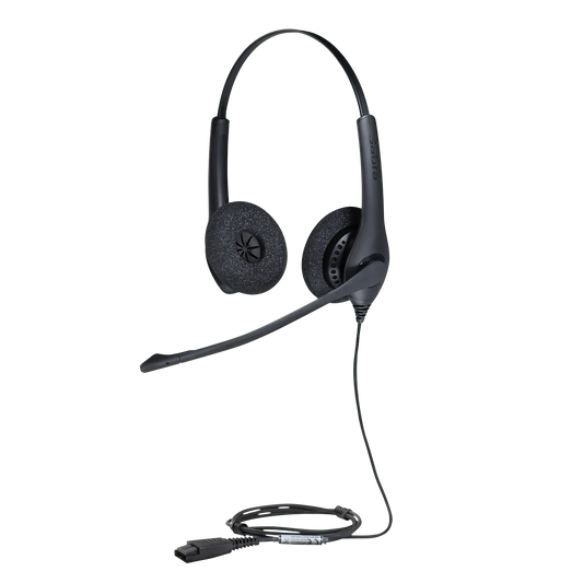 Audífonos Jabra BIZ 1500 Duo QD con micrófono para call center