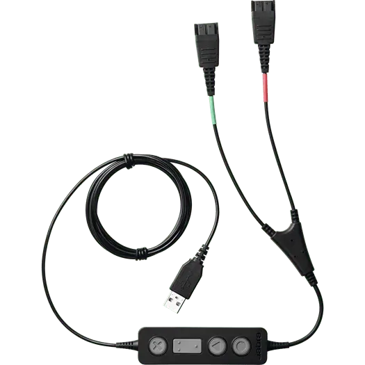 Jabra LINK 265 cable USB a QD para capacitación y supervisión de llamadas