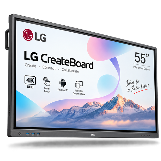 LG CreateBoard 55 pulgadas pantalla interactiva multitáctil UHD 4K Android 11