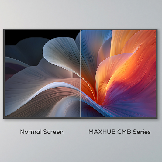 Pantalla comercial MAXHUB CMB Series 4K para uso profesional 24/7