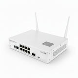 Switch MikroTik CRS109-8G-1S-2HnD con 8 puertos Gigabit, SFP y WiFi