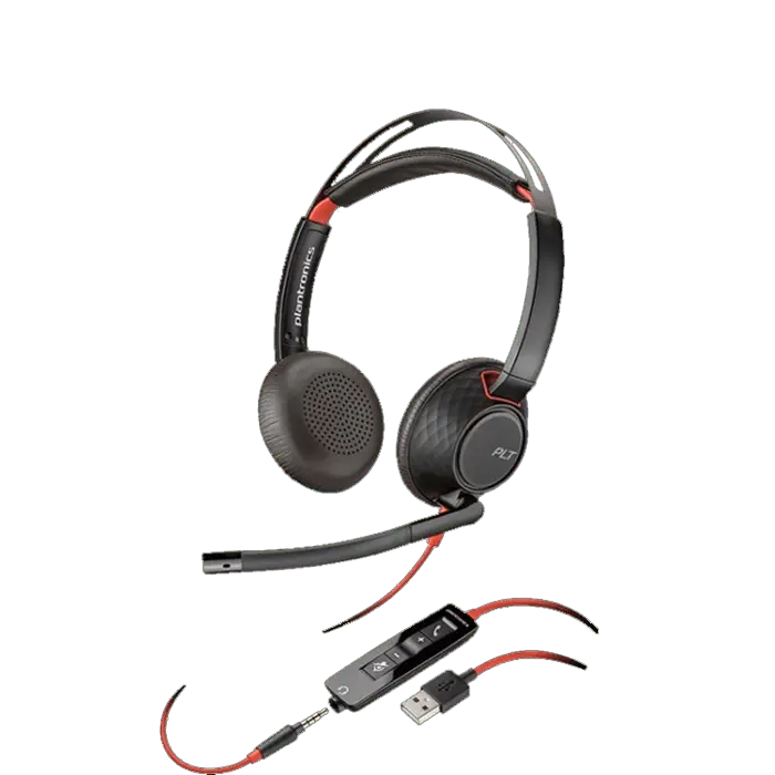 Audífonos Poly Blackwire 5220 USB con micrófono para oficina