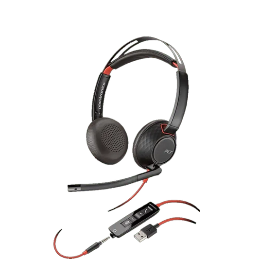 Audífonos Poly Blackwire 5220 USB con micrófono para oficina