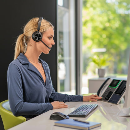Audífonos Poly Voyager 4320 Microsoft Teams Bluetooth con adaptador USB