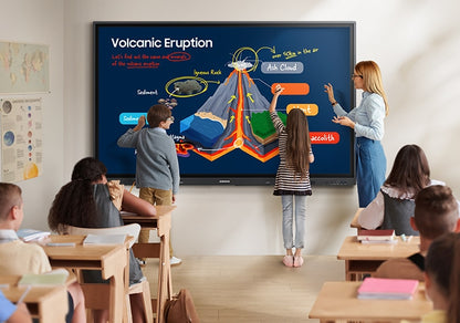 Pantalla interactiva Samsung WAF para aprendizaje y colaboración