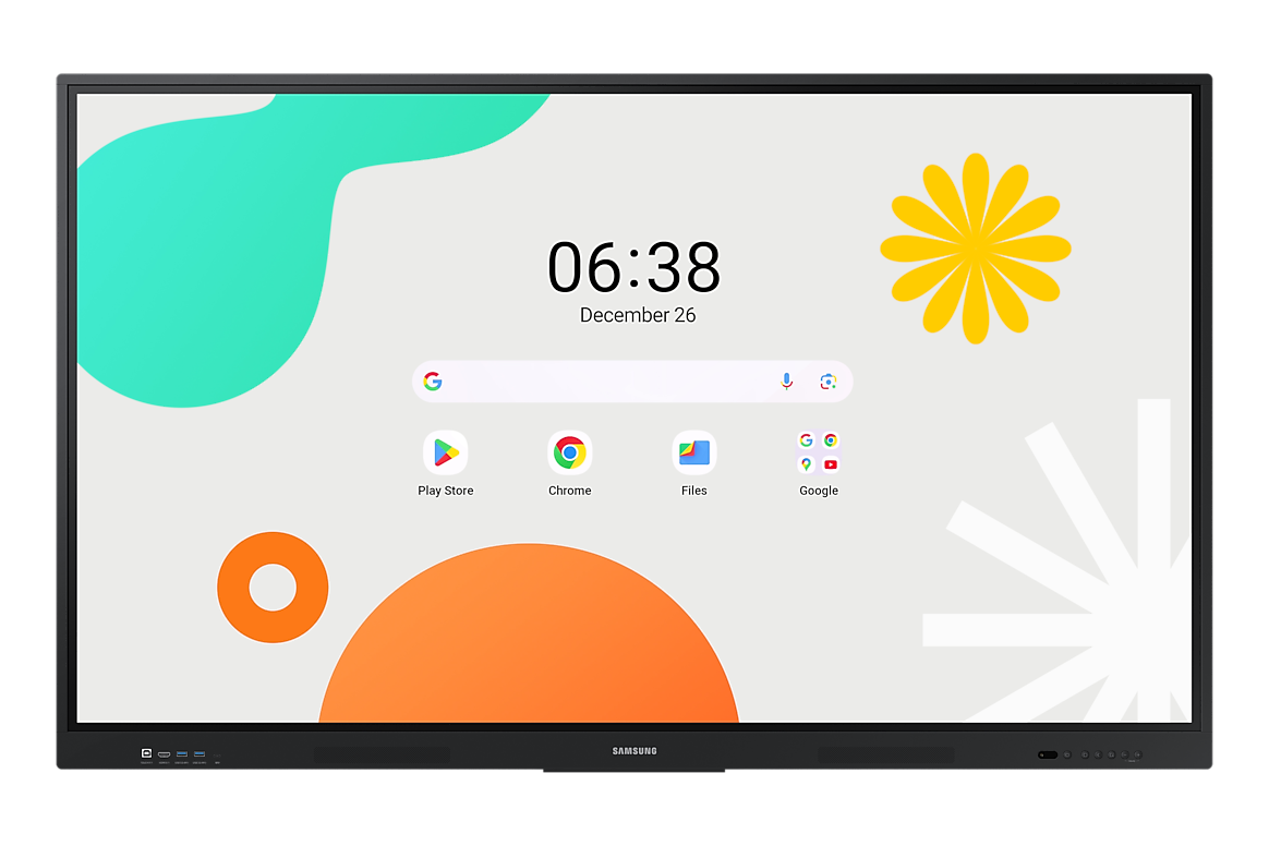 Pantalla interactiva Samsung WAF 4K para educación y empresas