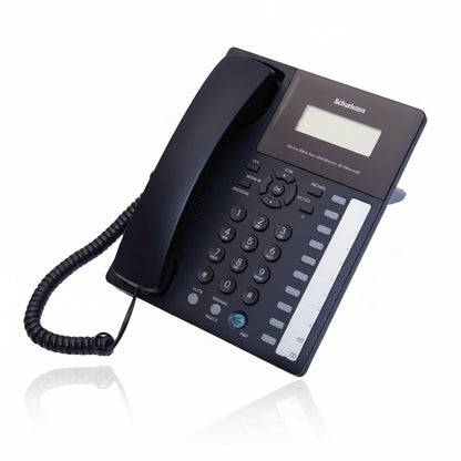 Teléfono analógico AT-80G negro con manos libres y pantalla alfanumérica