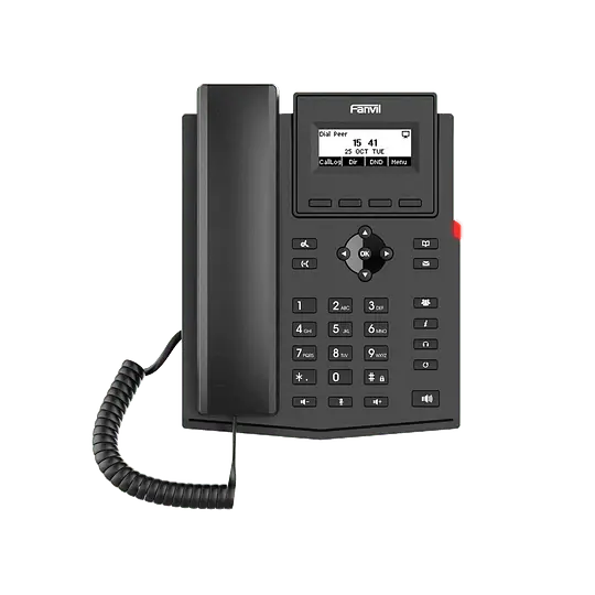 Teléfono IP Fanvil X301G Gigabit con PoE para telefonía empresarial