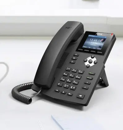 Teléfono IP Fanvil X303P con PoE, cuatro líneas SIP y audio HD