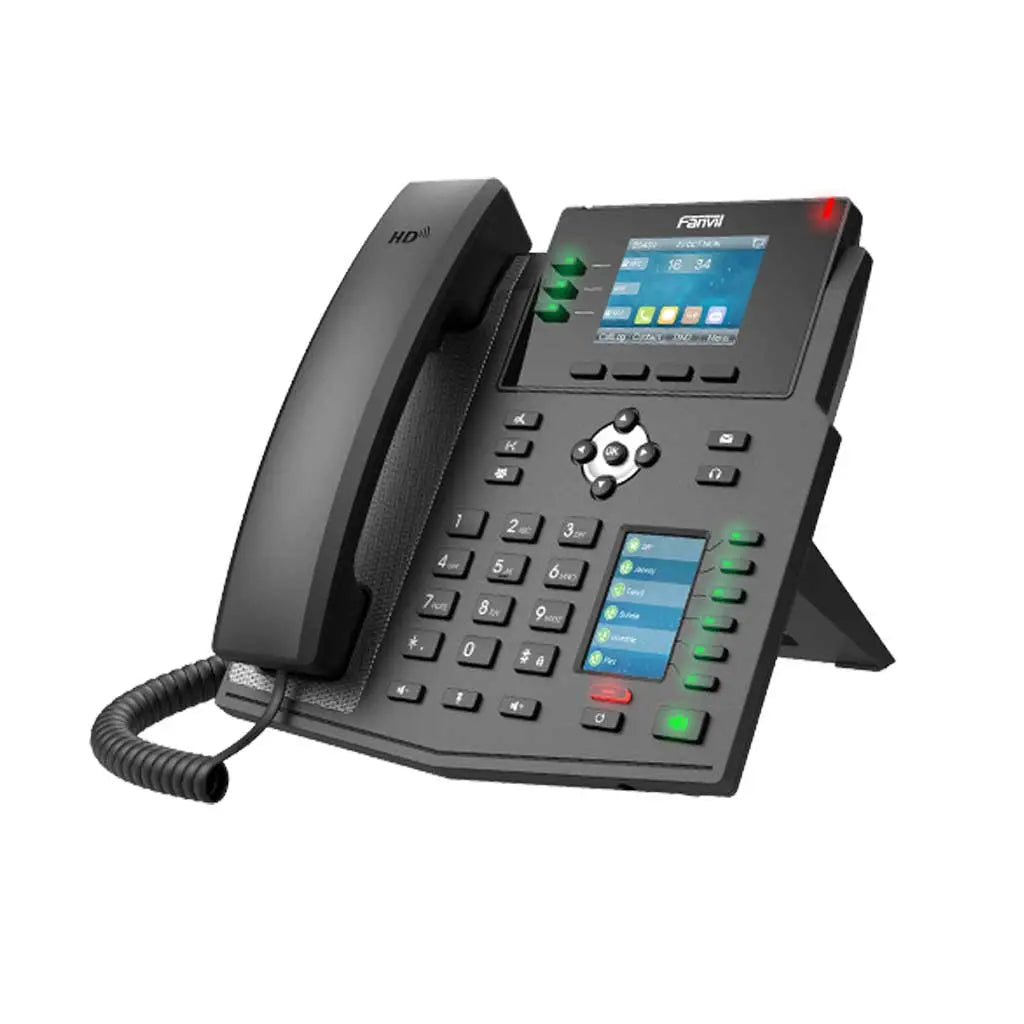 Teléfono IP Fanvil X4U Gigabit con PoE para telefonía empresarial