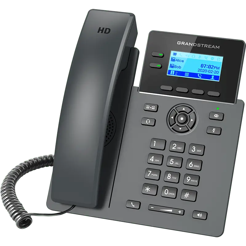 Teléfono IP Grandstream GRP2602G Gigabit con PoE y dos líneas SIP