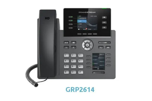 Teléfono IP Grandstream GRP2614 con WiFi, Bluetooth, Gigabit y PoE