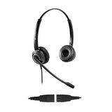 Cintillo telefónico biaural VBET VT6200-UNC-QD con cable QD-RJ9