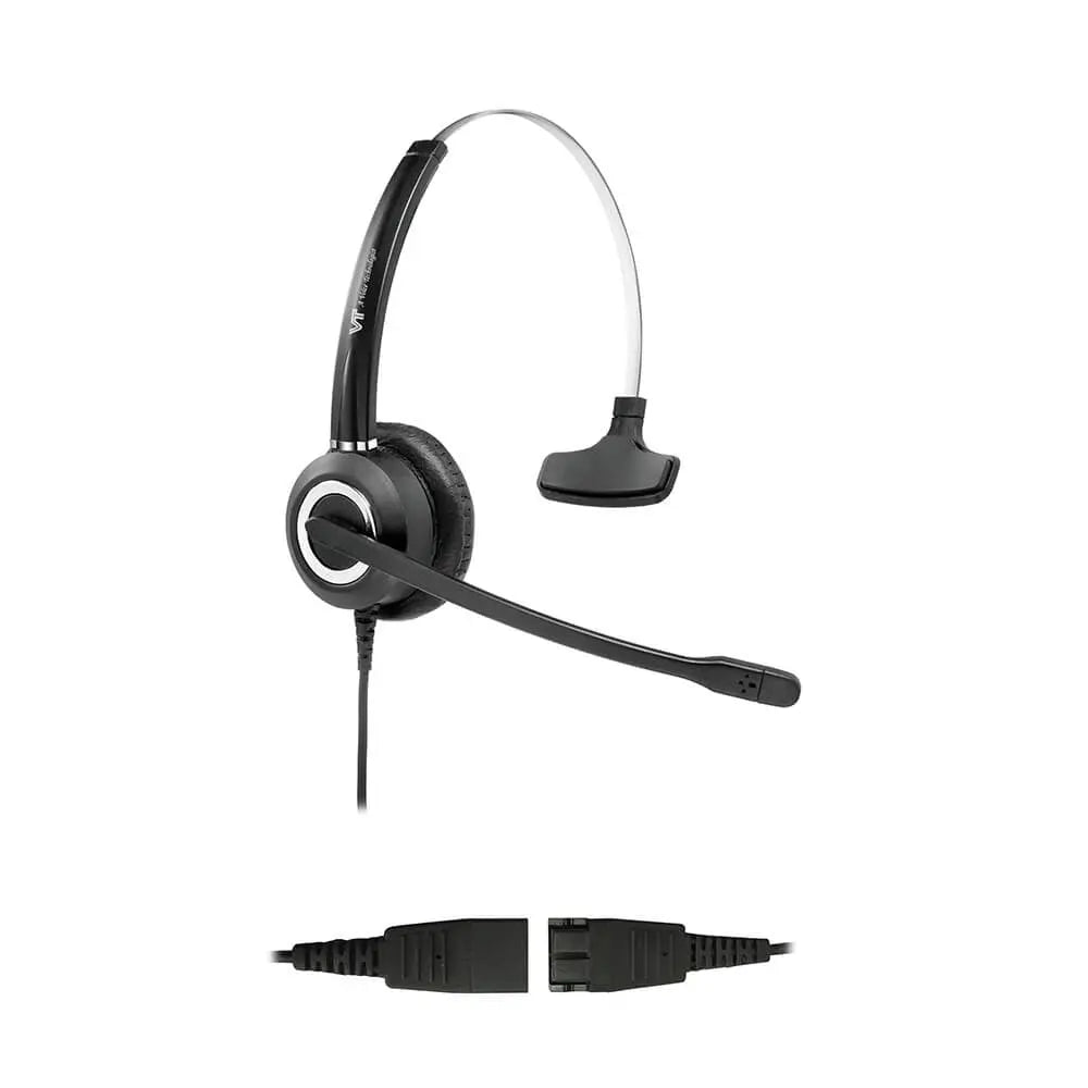 Cintillo telefónico VBET VT6200-UNC-QD monoaural con cable QD-RJ9