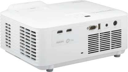 ViewSonic LSD600W proyector láser WXGA vista posterior con conexiones HDMI y RS232