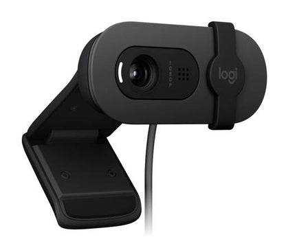Cámara Web Logitech Brio 105, Full HD 1080p, Tapa de Privacidad, USB-A -Videoconferencia-camara-audifono-oficina