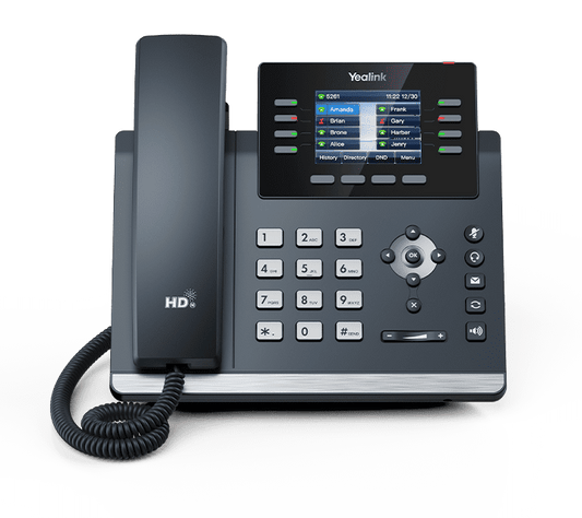 Teléfono IP Yealink SIP-T44U con pantalla color para telefonía empresarial